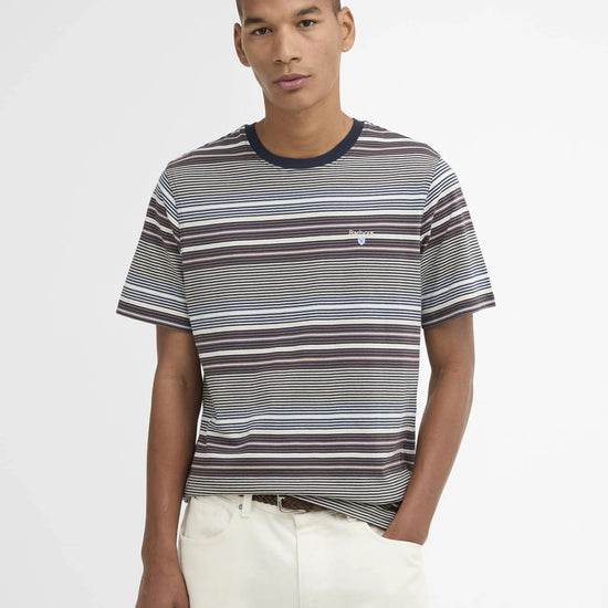 Young Ideas & Henmores - Steelrigg Stripe T-Shirt - NY91 Navy - M