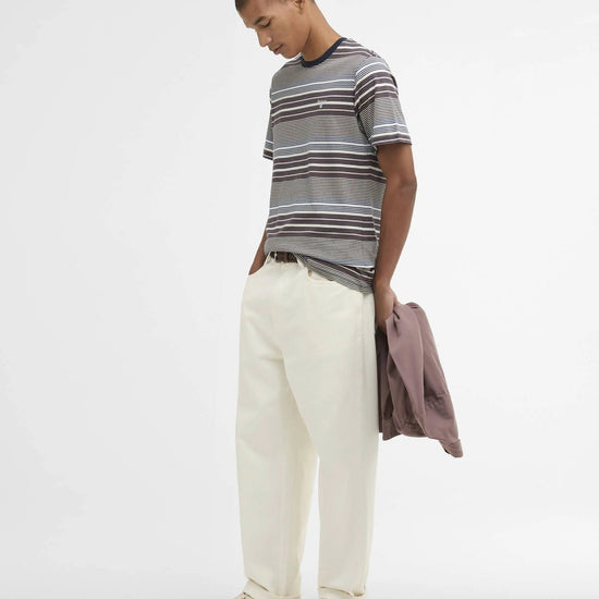 Young Ideas & Henmores - Steelrigg Stripe T-Shirt - NY91 Navy - M
