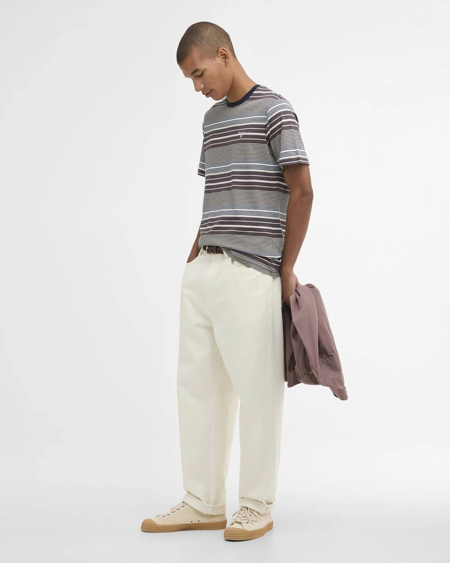 Young Ideas & Henmores - Steelrigg Stripe T-Shirt - NY91 Navy - M