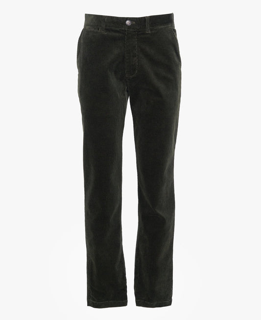Young Ideas & Henmores -Stretch Cord Tailored Fit Trouser -GN91 Forest -32/32