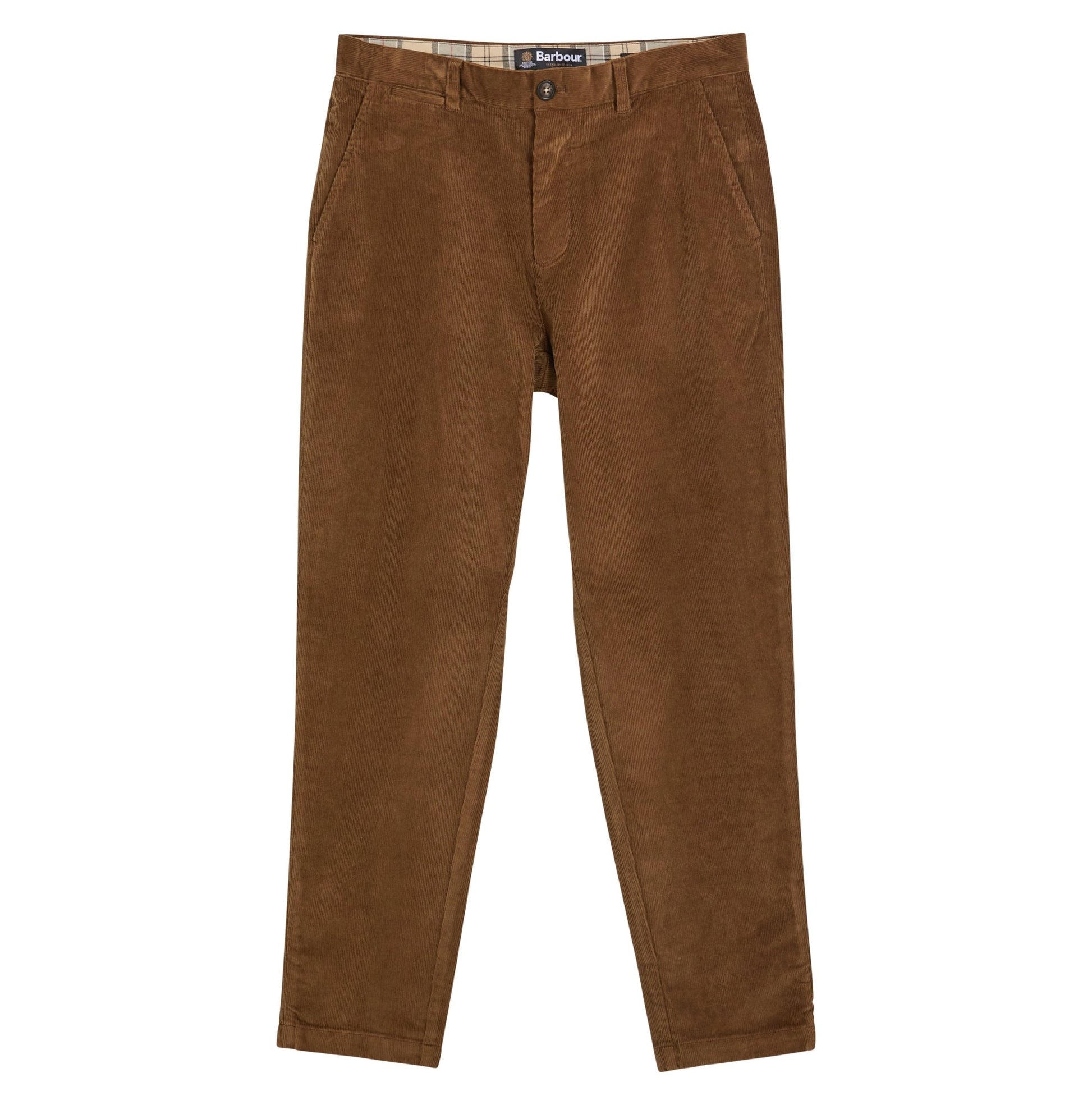 Young Ideas & Henmores -Stretch Cord Tailored Fit Trouser -SN71 Dark Sand -30