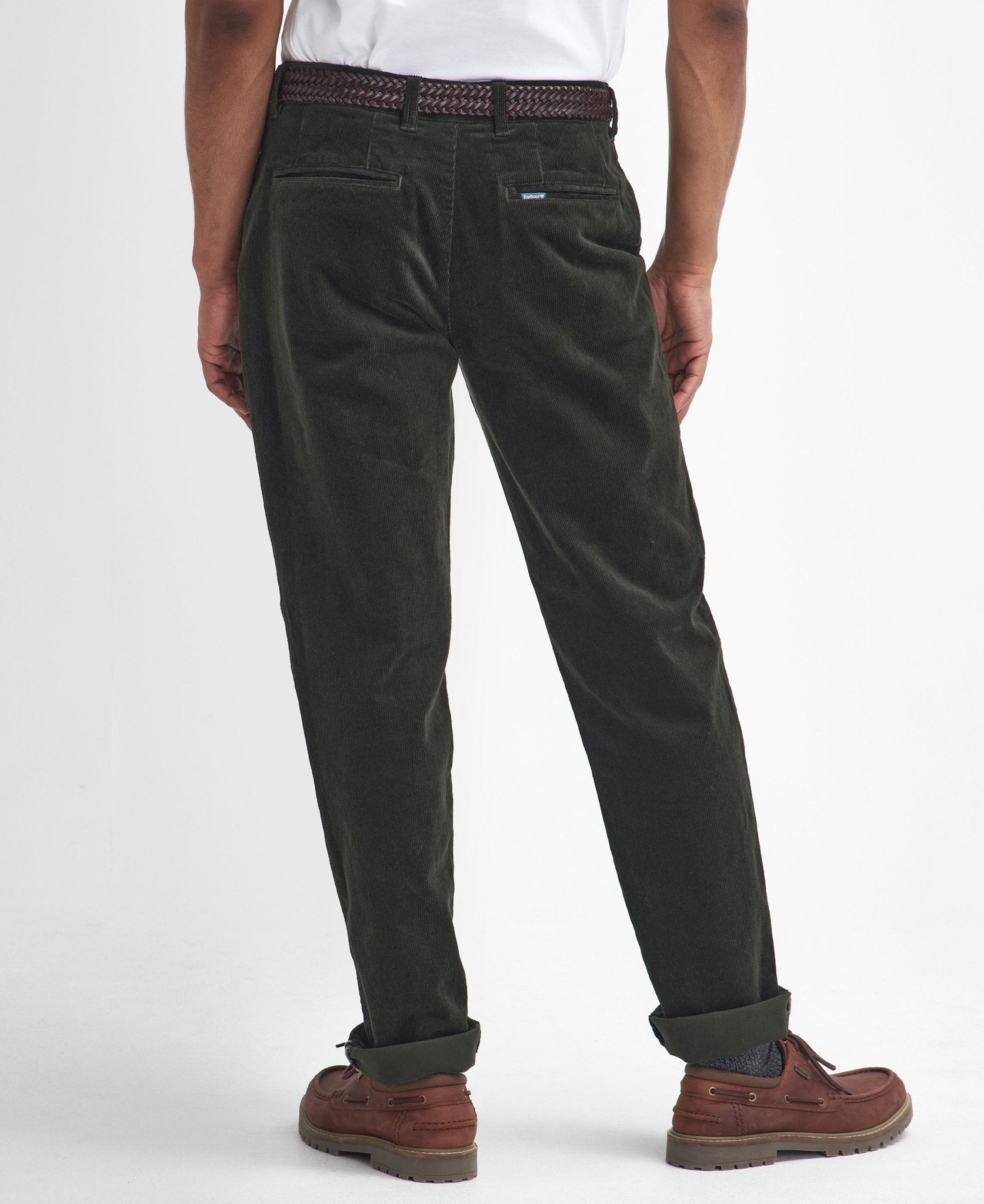 Young Ideas & Henmores -Stretch Cord Tailored Fit Trouser -SN71 Dark Sand -30