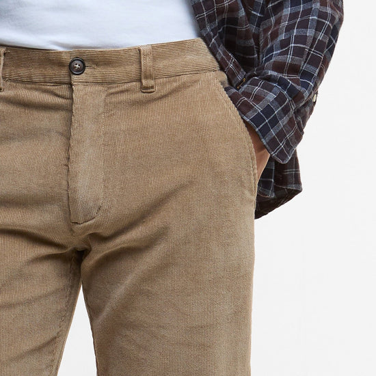 Young Ideas/Henmores - Stretch Cord Tailored Trouser - ST17 Washed Stone - 32/32