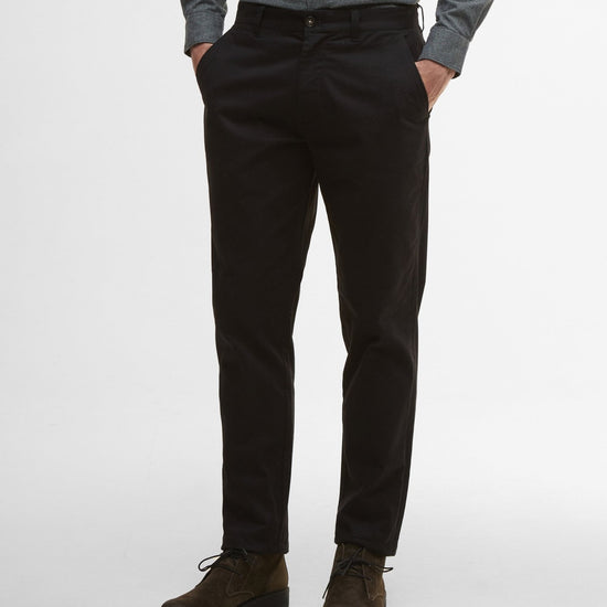 Young Ideas/Henmores - Sueded Sateen Tailored Trouser - BK31 Black - 32/32