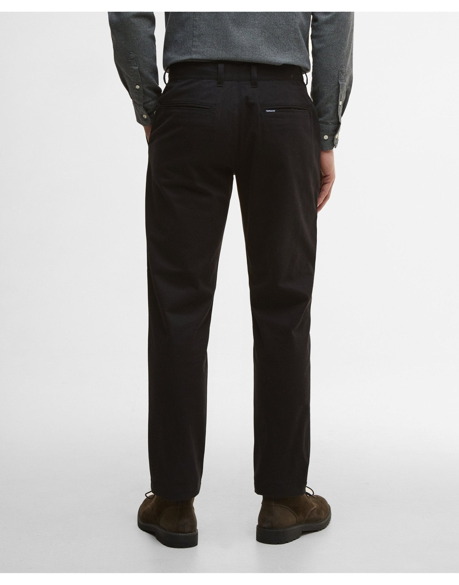 Young Ideas/Henmores - Sueded Sateen Tailored Trouser - BK31 Black - 32/32