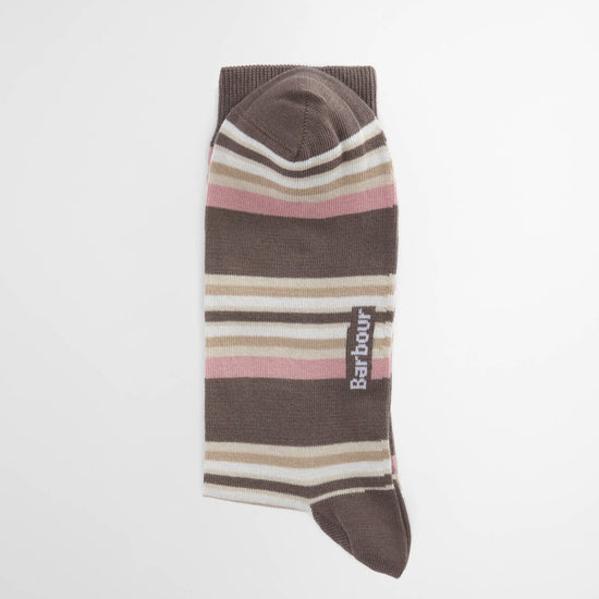 Young Ideas & Henmores - Summer Stripe 2 Pack Socks - PI95 Pink Navy Stripe - M