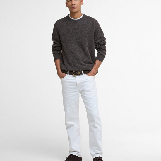 Young Ideas/Henmores - Tainsbury Crew Neck Sweater - BR17 Dark Oak - M