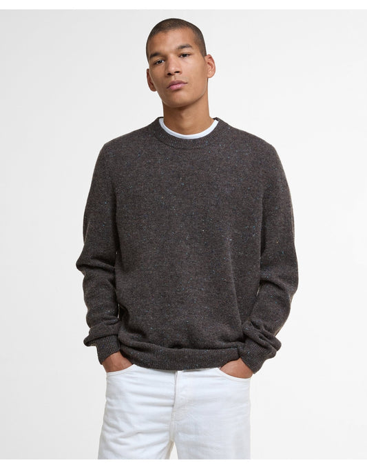 Young Ideas/Henmores - Tainsbury Crew Neck Sweater - BR17 Dark Oak - M