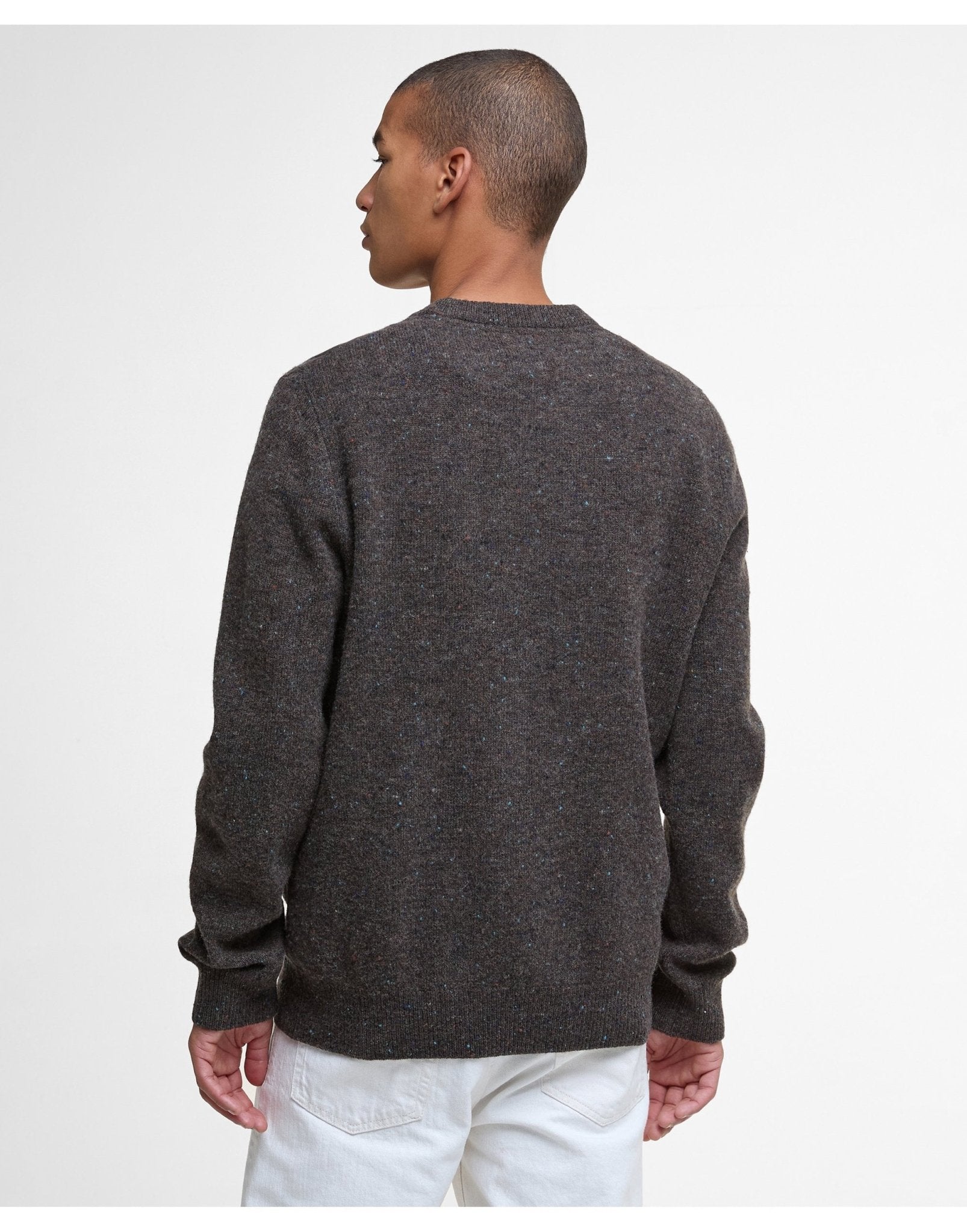 Young Ideas/Henmores - Tainsbury Crew Neck Sweater - BR17 Dark Oak - M