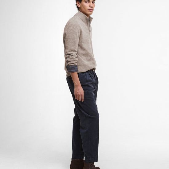 Young Ideas/Henmores - Tainsbury Half Zip Sweater - ST51 Stone - M