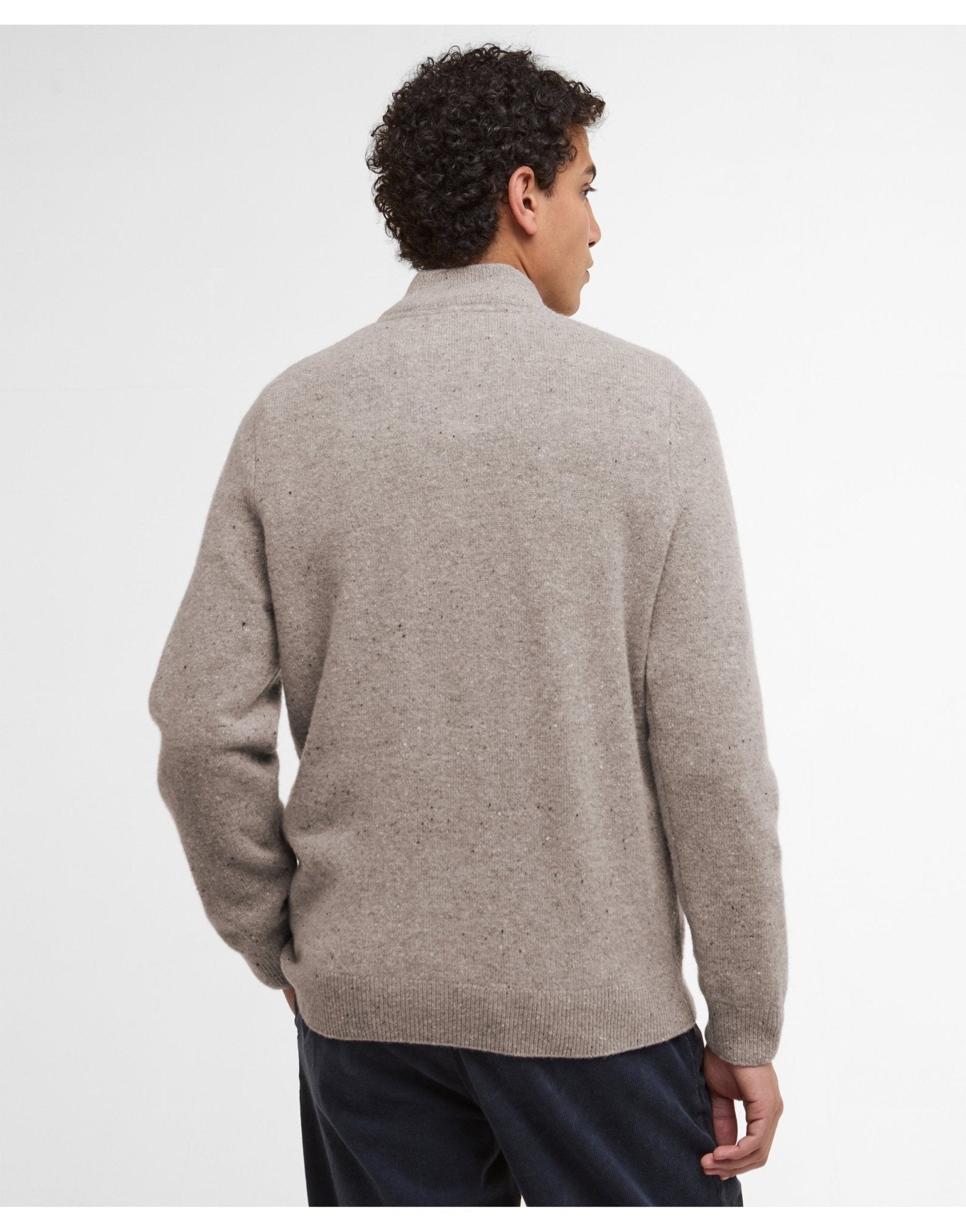 Young Ideas/Henmores - Tainsbury Half Zip Sweater - ST51 Stone - M