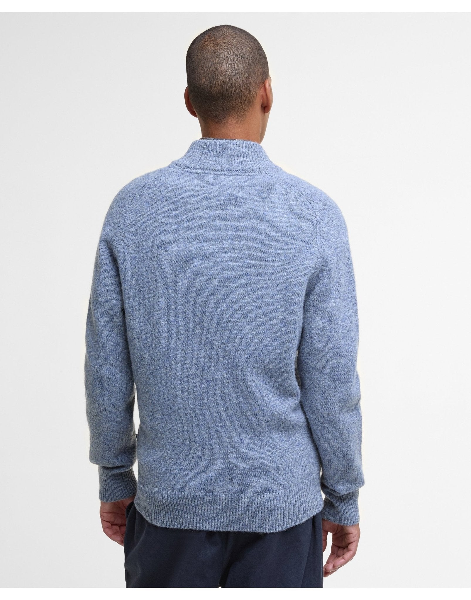 Young Ideas/Henmores - Talder Half Zip Knitted Jumper - BU43 Bluestone - M