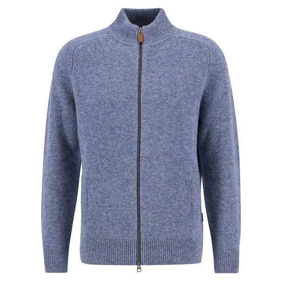 Young Ideas/Henmores - Talder Half Zip Knitted Jumper - BU43 Bluestone - M