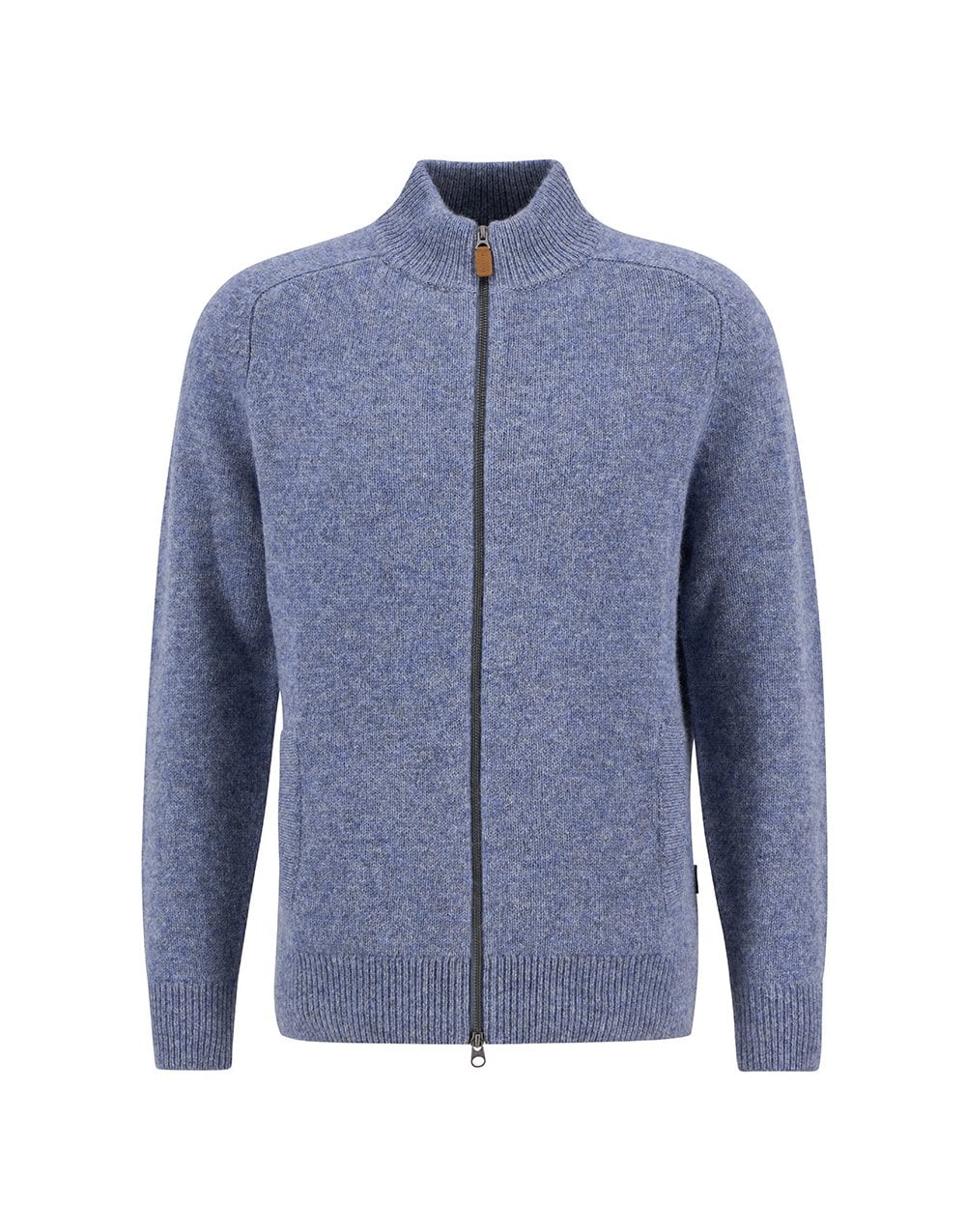 Young Ideas/Henmores - Talder Half Zip Knitted Jumper - BU43 Bluestone - M