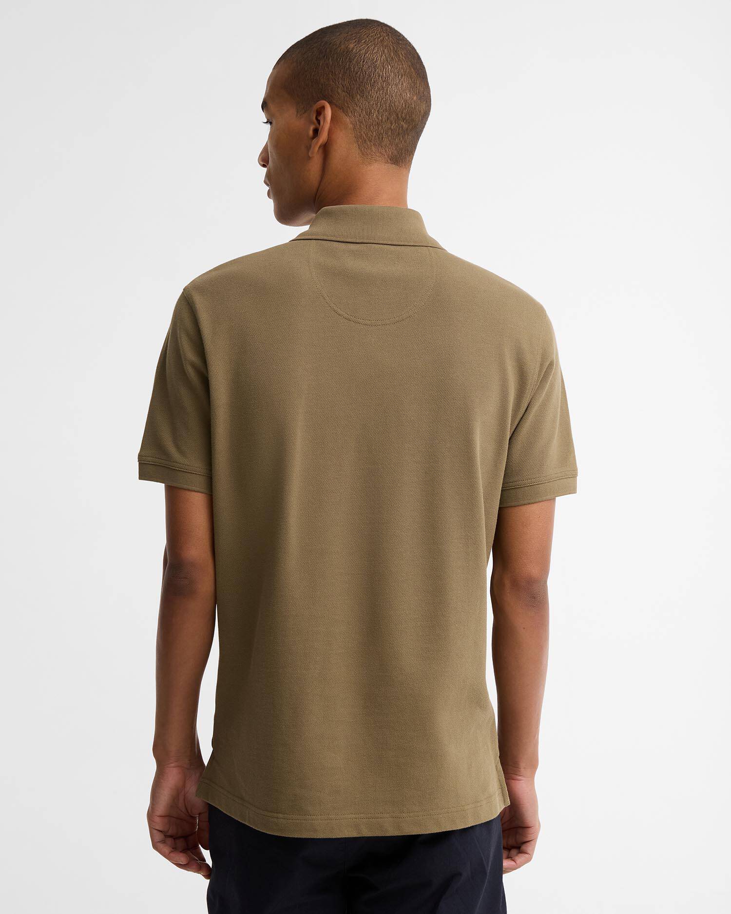 Young Ideas & Henmores - Tartan Pique Polo Shirt - OL17 Clay - M