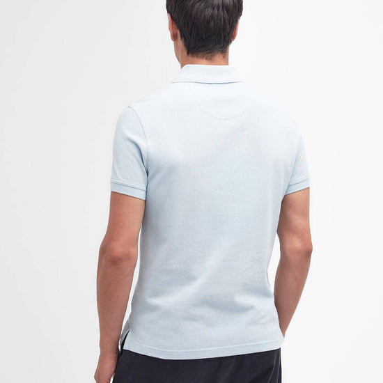 Young Ideas & Henmores - Tartan Pique Polo Shirt - BU44 Niagara Mist - M