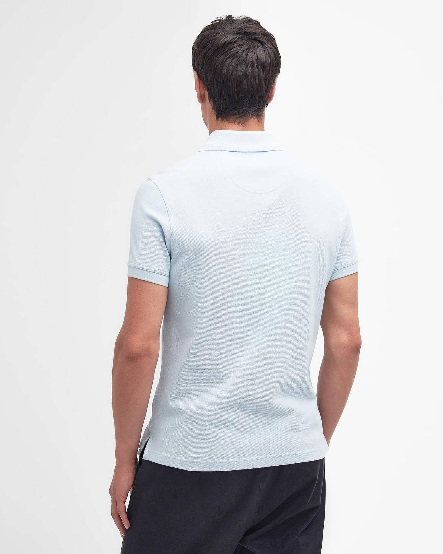 Young Ideas & Henmores - Tartan Pique Polo Shirt - BU44 Niagara Mist - M