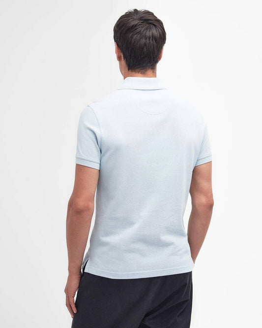 Young Ideas & Henmores - Tartan Pique Polo Shirt - BU44 Niagara Mist - M