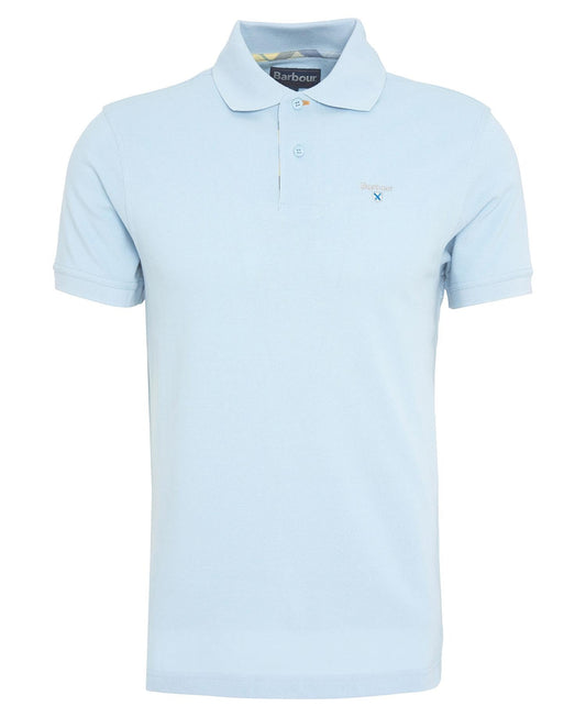 Young Ideas & Henmores - Tartan Pique Polo Shirt - BU44 Niagara Mist - M