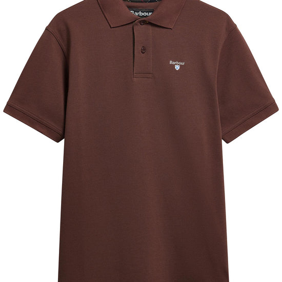 Young Ideas & Henmores - Tartan Pique Polo Shirt - RU11 Burnt Pepper - M