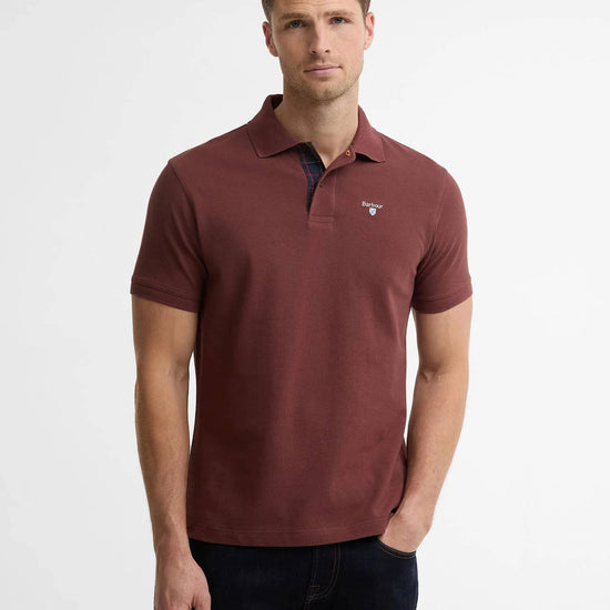 Young Ideas & Henmores - Tartan Pique Polo Shirt - RU11 Burnt Pepper - M