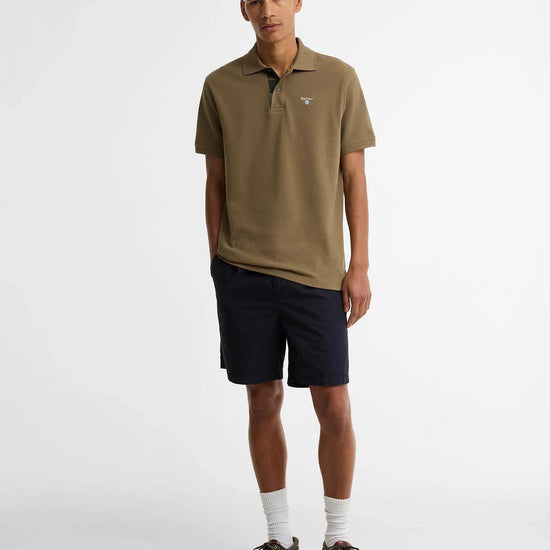 Young Ideas & Henmores - Tartan Pique Polo Shirt - OL17 Clay - M