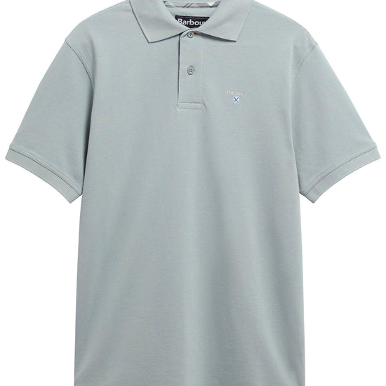 Young Ideas & Henmores - Tartan Pique Polo Shirt - TE13 Dusty Slate - M