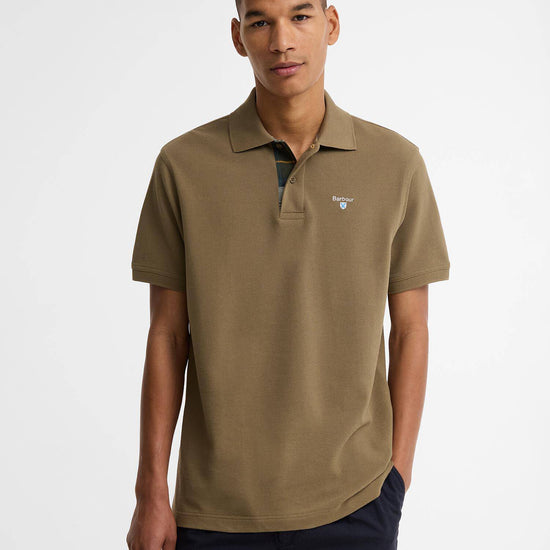 Young Ideas & Henmores - Tartan Pique Polo Shirt - OL17 Clay - M