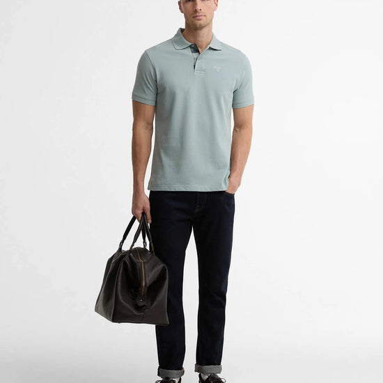 Young Ideas & Henmores - Tartan Pique Polo Shirt - TE13 Dusty Slate - M