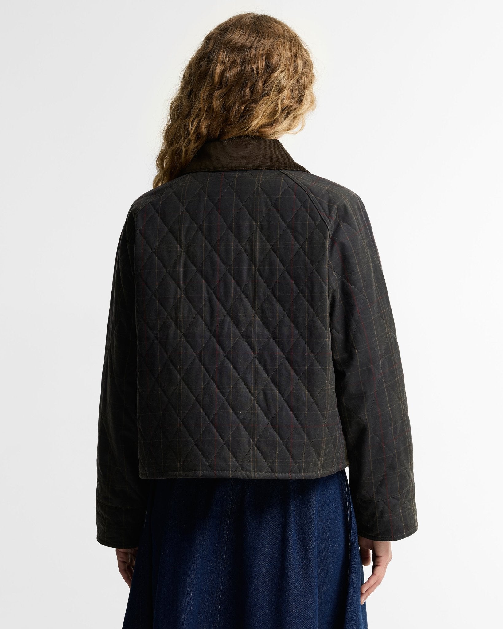 Young Ideas & Henmores -Tartan Reimagined Icons Tartan Quilted Spey Wax Jacket -OL71 Olive/Classic -6