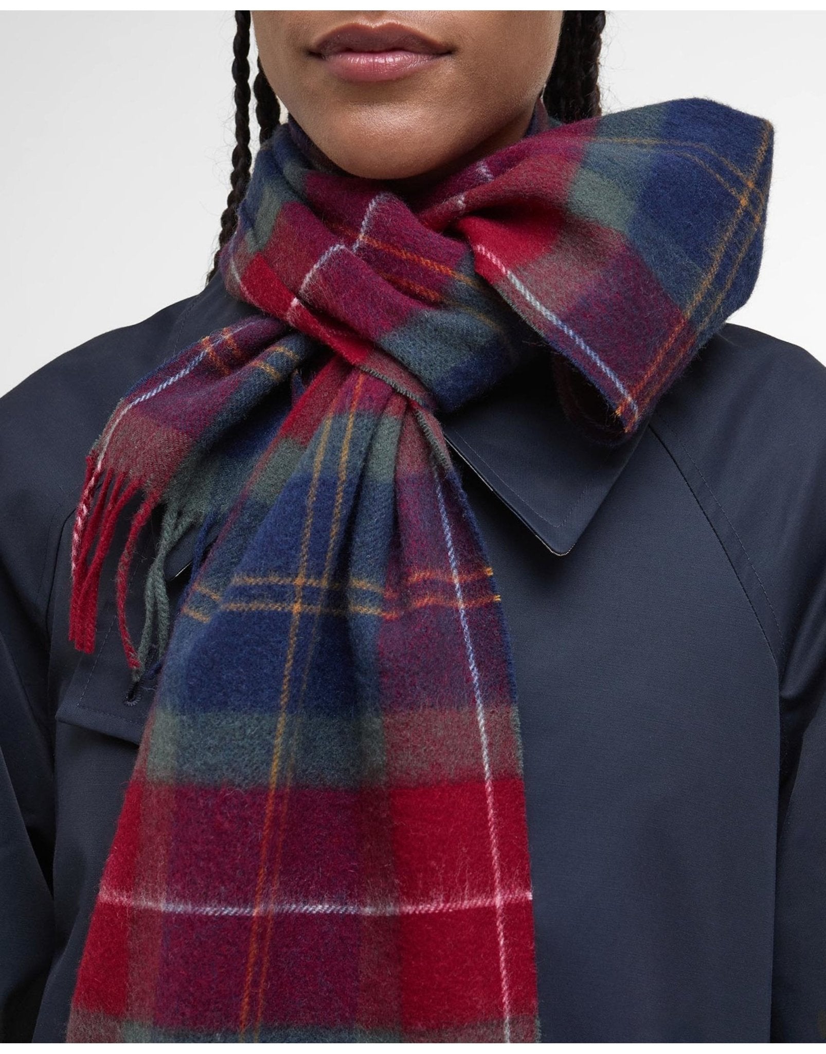 Young Ideas/Henmores - Tartan Scarf - TN69 Winterberry Tartan - OS