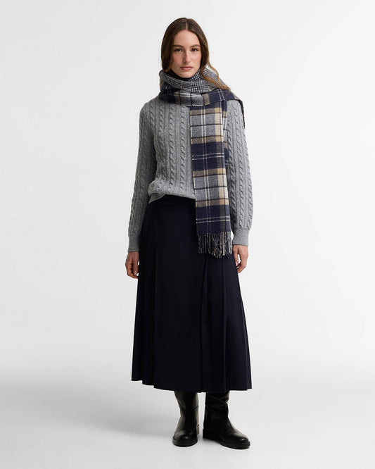 Young Ideas & Henmores -Taryn Reversible Scarf -TN26 Lt Birchwood Dress Tartan -OS