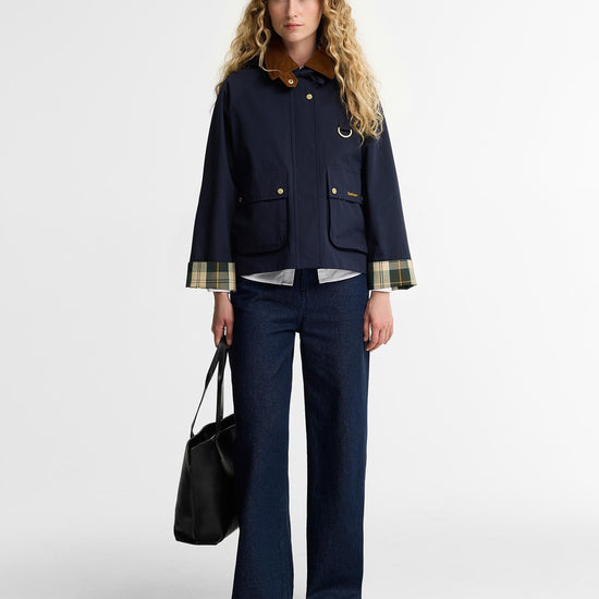 Young Ideas & Henmores -Terrington Showerproof Jacket -NY91 Dk Navy/Shadow Classic -6