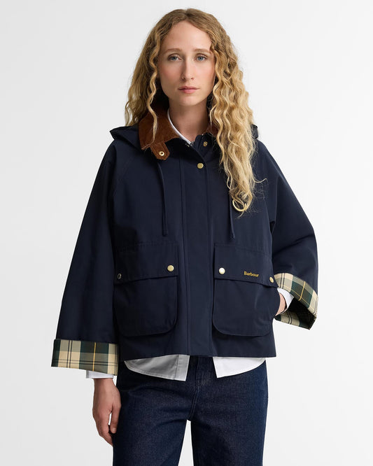 Young Ideas & Henmores -Terrington Showerproof Jacket -NY91 Dk Navy/Shadow Classic -6