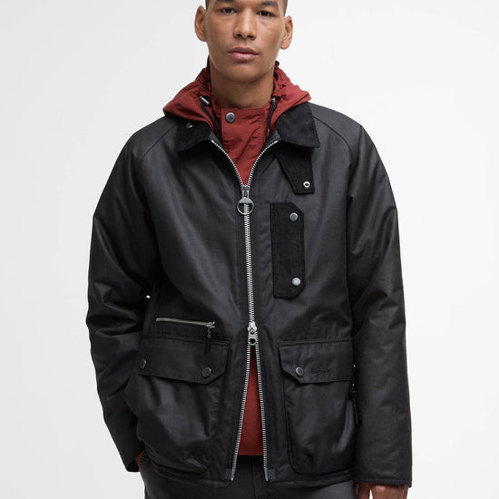 Young Ideas/Henmores - Tract Wax Jacket - BK71 Black - M