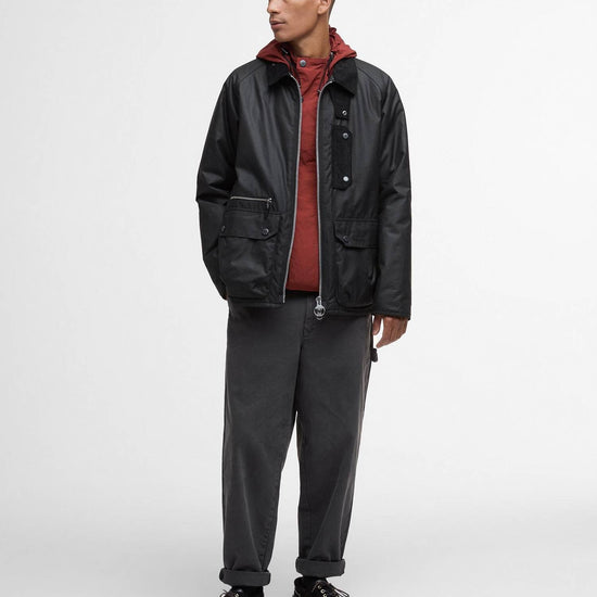 Young Ideas/Henmores - Tract Wax Jacket - BK71 Black - M