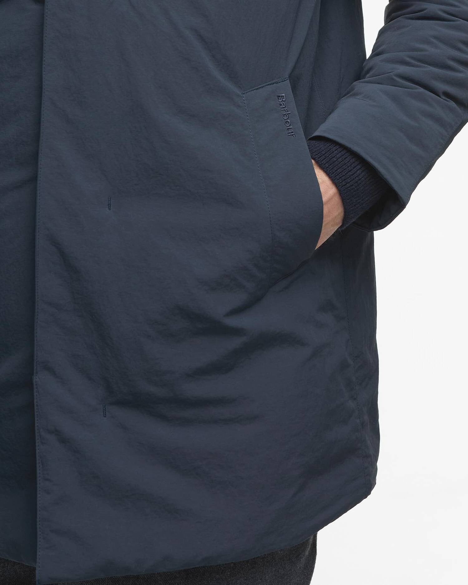 Young Ideas/Henmores - Wadded Lorden Showerproof Mac - NY91 Dark Navy - M