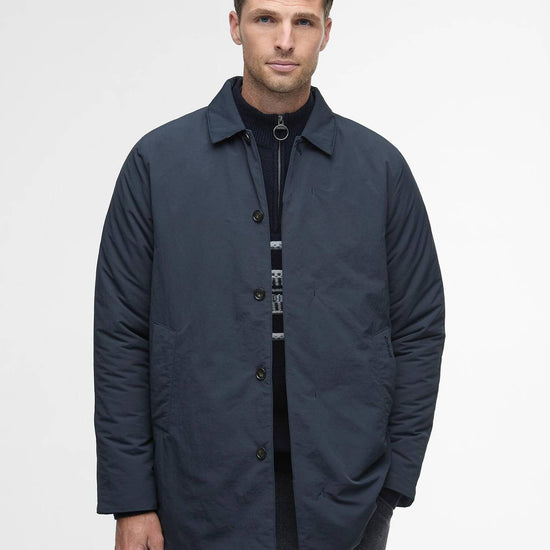 Young Ideas/Henmores - Wadded Lorden Showerproof Mac - NY91 Dark Navy - M