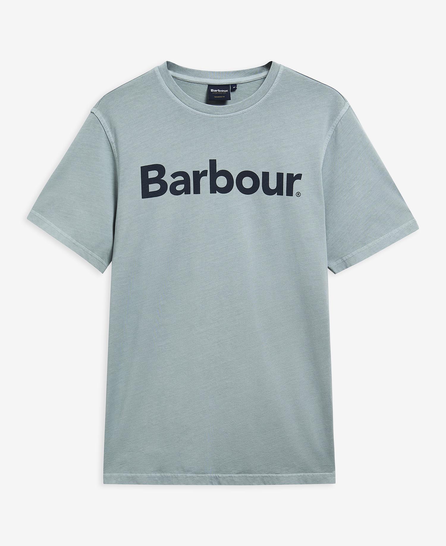 Young Ideas & Henmores - Washington Overdyed Logo Tailored T-Shirt - TE13 Dusty Slate - M
