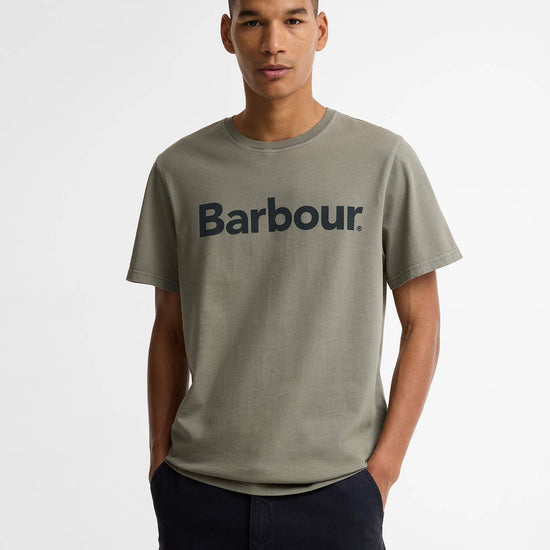 Young Ideas & Henmores - Washington Overdyed Logo Tailored T-Shirt - OL56 Dusty Olive - M