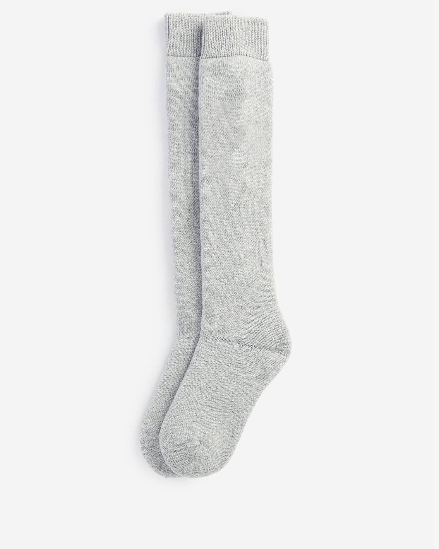 Young Ideas & Henmores -Wellington Knee Sock -GY11 Light Grey -M
