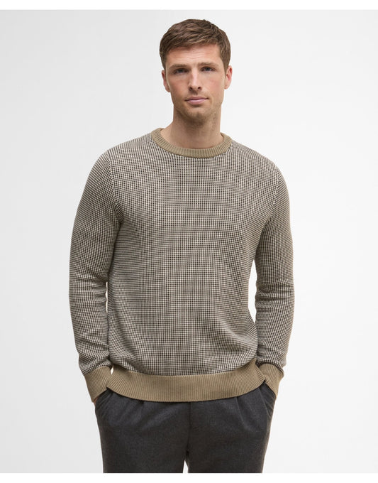 Young Ideas/Henmores - Wells Crew Neck Sweater - ST17 Washed Stone - M