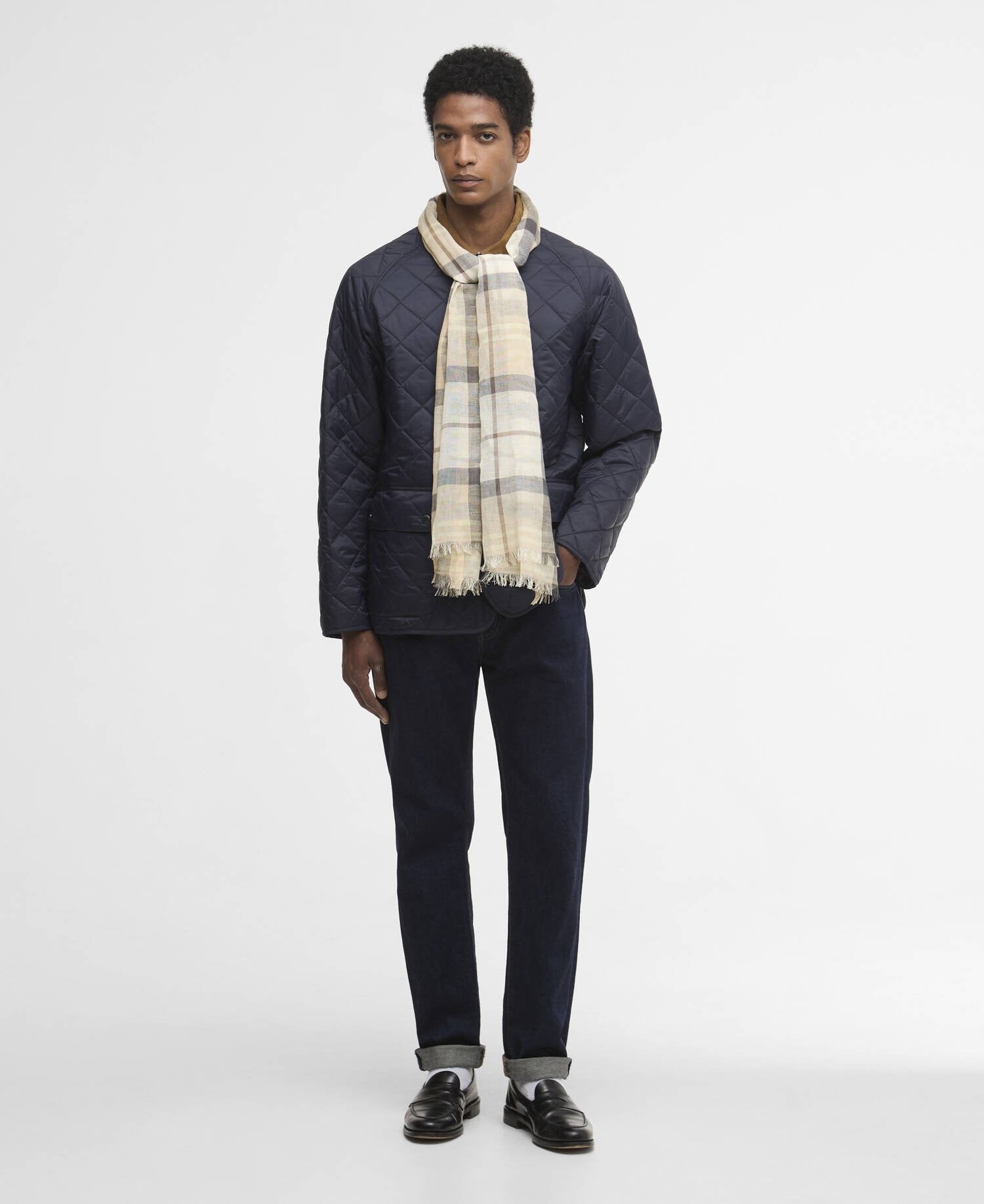 Young Ideas/Henmores - Welton Tartan Scarf - TN41 Oban Mist Tartan - OS