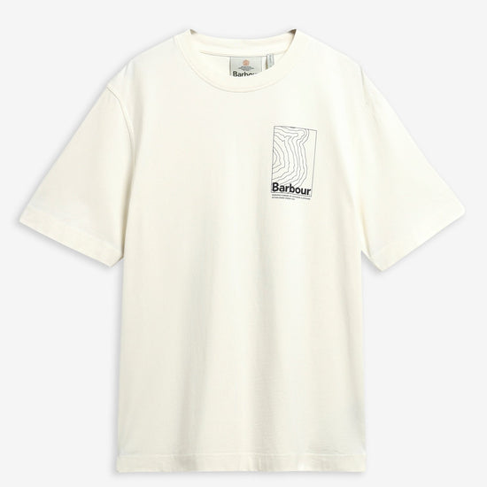 Young Ideas & Henmores -Woodbine Relaxed Graphic T-Shirt -WH32 Whisper White -L