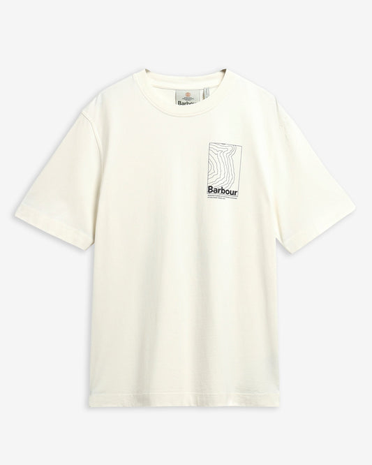 Young Ideas & Henmores -Woodbine Relaxed Graphic T-Shirt -WH32 Whisper White -L
