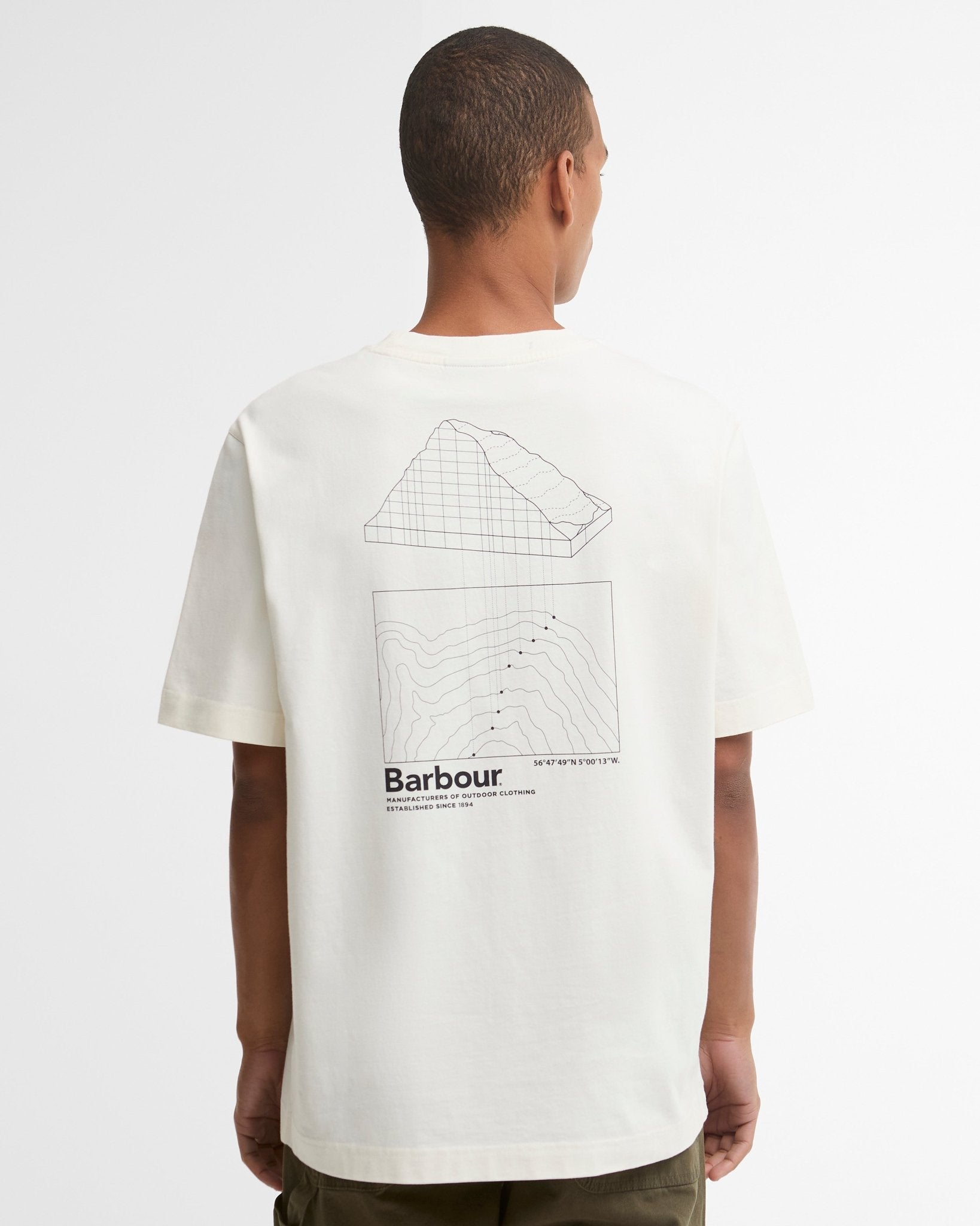 Young Ideas & Henmores -Woodbine Relaxed Graphic T-Shirt -WH32 Whisper White -L
