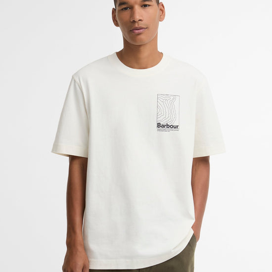 Young Ideas & Henmores -Woodbine Relaxed Graphic T-Shirt -WH32 Whisper White -L