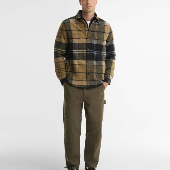 Young Ideas & Henmores -Woodlane Brushed Check Overshirt -TN43 Shadow Classic Tartan -L