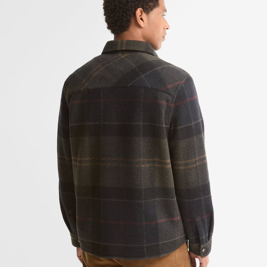 Young Ideas & Henmores -Woodlane Brushed Check Overshirt -TN43 Shadow Classic Tartan -L