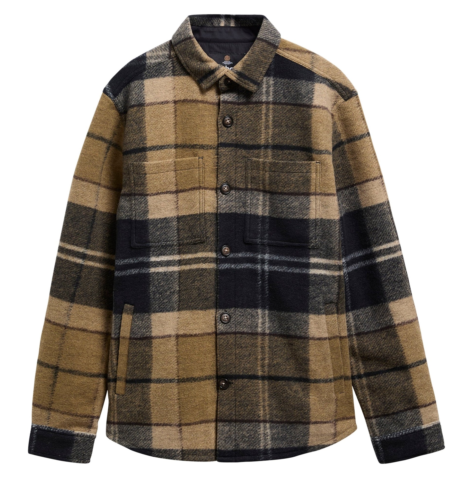 Young Ideas & Henmores -Woodlane Brushed Check Overshirt -TN39 Birchwood Dress Tartan -L